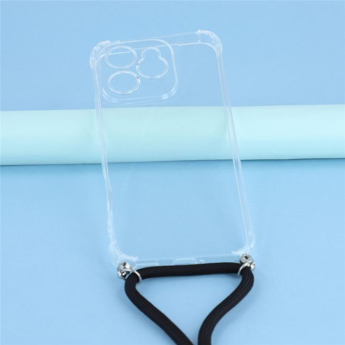 Bild 3, Honor 400 Lite Skal TPU Med Mobilsnöre Transparent