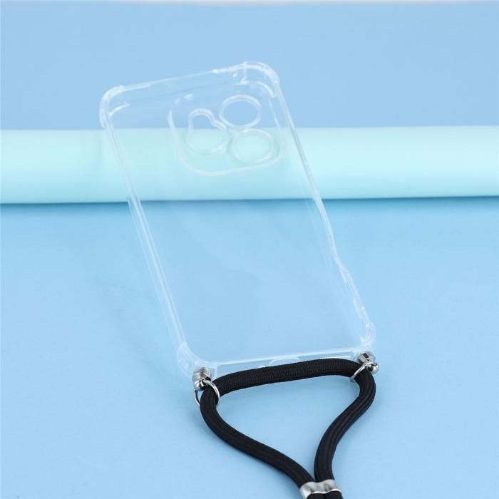 Bild 4, Honor 400 Lite Skal TPU Med Mobilsnöre Transparent