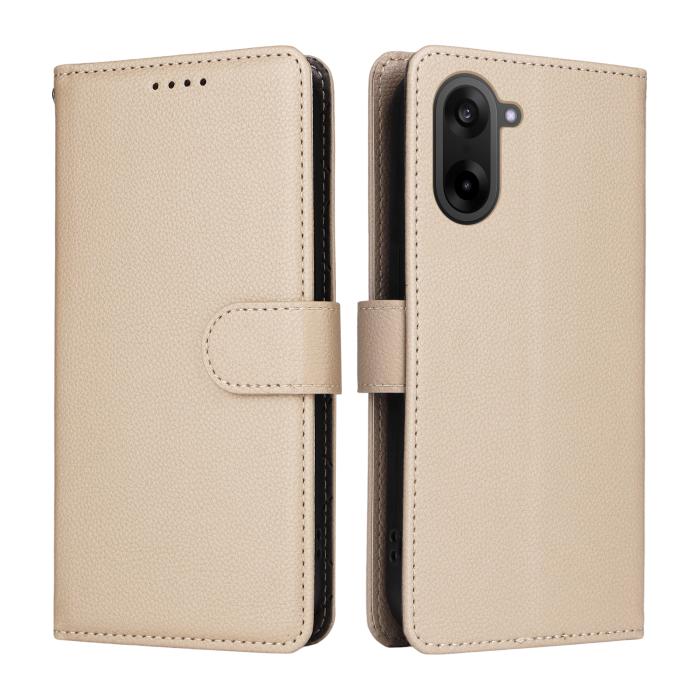 Bild 2, OnePlus Nord CE5 Plånboksfodral Läder Beige
