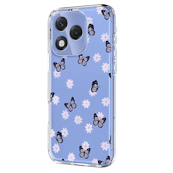 Bild 2, Honor 400 Lite Skal Med Tryck Fjärilar / Blommor