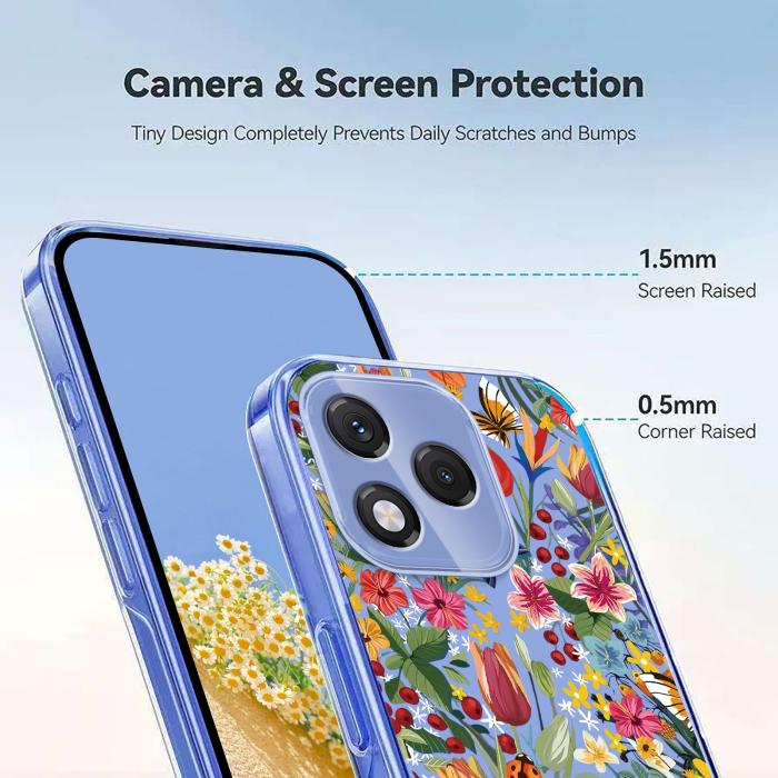 Bild 4, Honor 400 Lite Skal Med Tryck Blommor