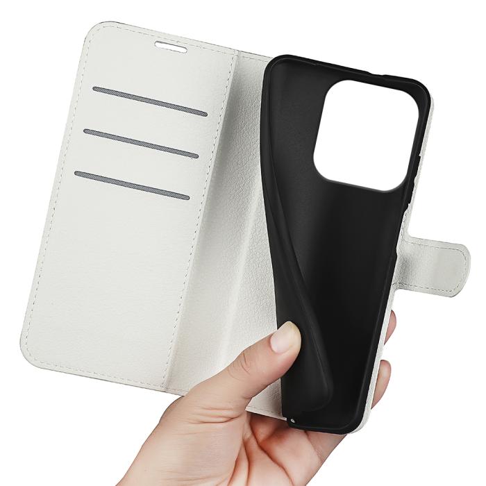 Bild 4, Honor 400 Smart Fodral Litchi Läder Vit