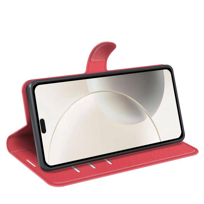 Bild 6, Honor 400 Smart Fodral Litchi Läder Röd