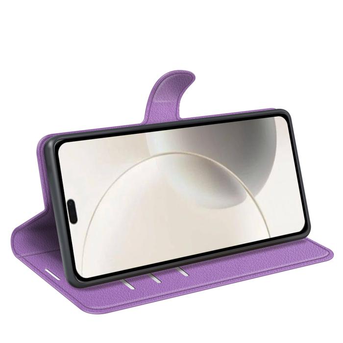 Bild 6, Honor 400 Smart Fodral Litchi Läder Lila