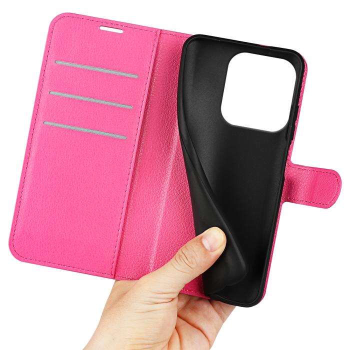 Bild 3, Honor 400 Smart Fodral Litchi Läder Rosa