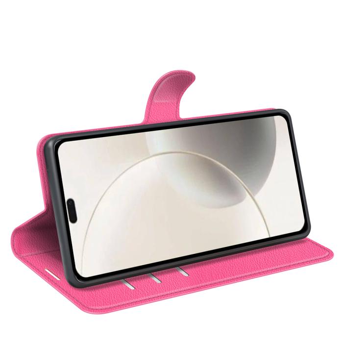 Bild 6, Honor 400 Smart Fodral Litchi Läder Rosa