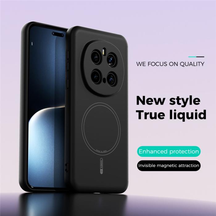 Bild 2, ABEEL Honor Magic7 Pro Skal MagSafe Liquid Silicone Svart