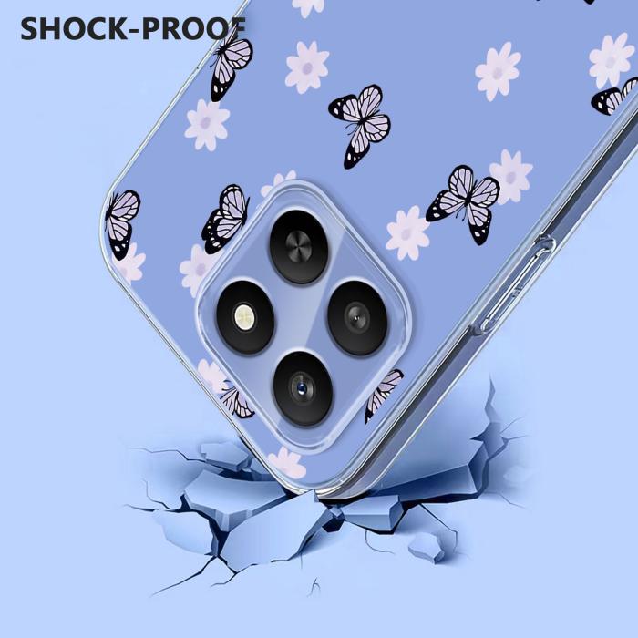 Bild 3, Honor 400 Smart Skal Med Tryck Fjärilar / Blommor