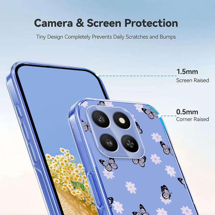 Bild 4, Honor 400 Smart Skal Med Tryck Fjärilar / Blommor