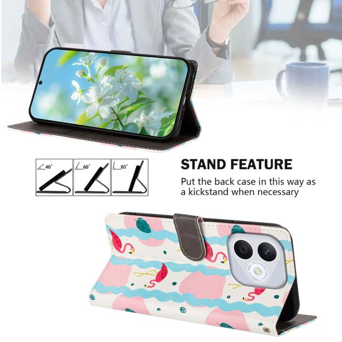 Bild 2, Honor 400 Lite Fodral Med Tryck Flamingos