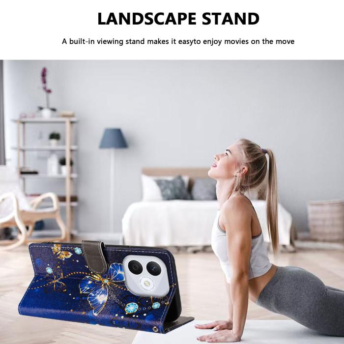 Bild 3, Honor 400 Lite Fodral Med Tryck Blå Fjäril