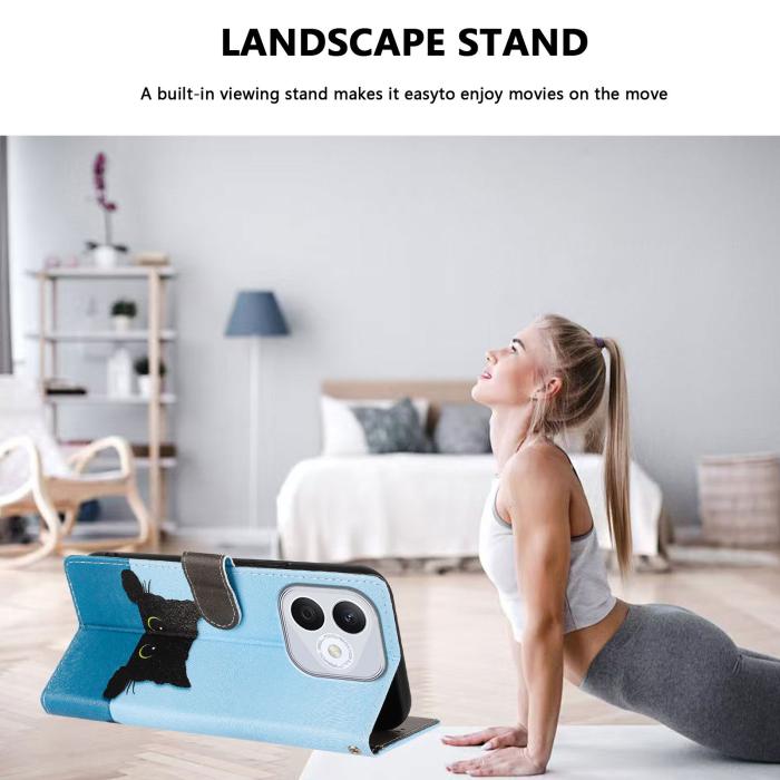 Bild 3, Honor 400 Lite Fodral Med Tryck Katt