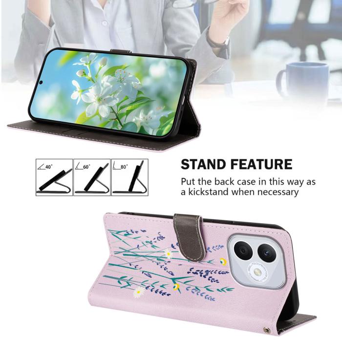 Bild 2, Honor 400 Lite Fodral Med Tryck Lavendel