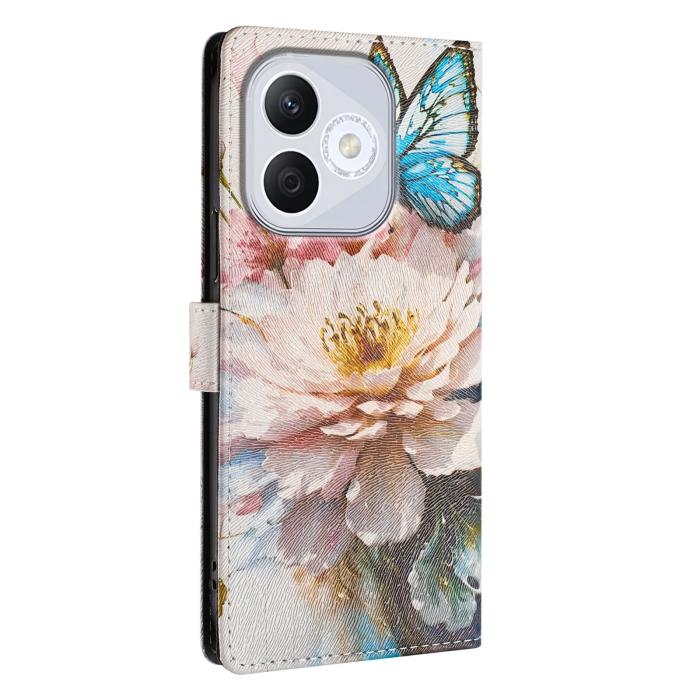 Bild 4, Honor 400 Lite Fodral Med Tryck Blommor / Fjäril