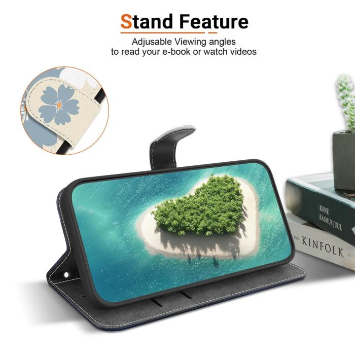 Bild 3, Honor 400 Smart Fodral Läder Blue Daisy