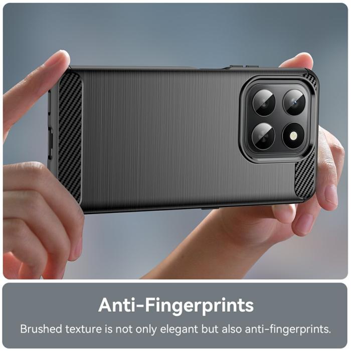 Bild 5, Honor 400 Smart Skal Borstad Stål Textur Svart