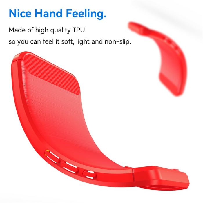 Bild 4, Honor 400 Smart Skal Borstad Stål Textur Röd