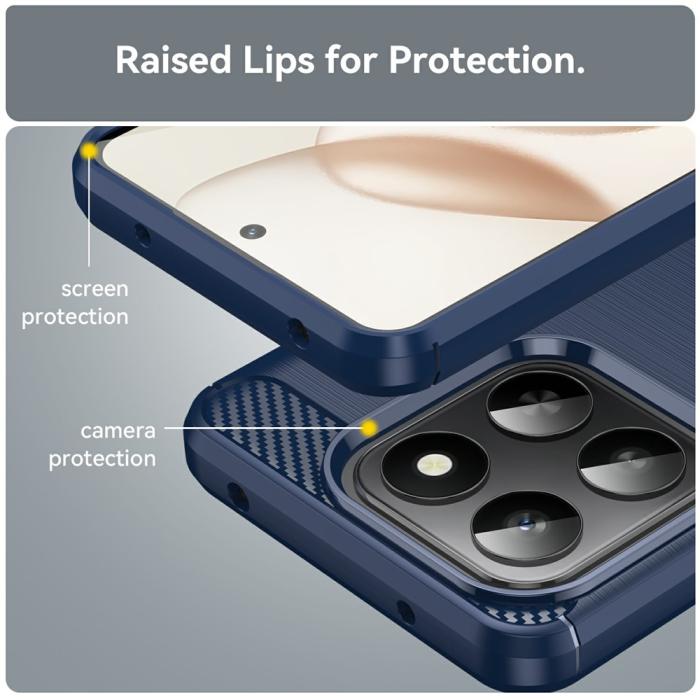 Bild 6, Honor 400 Smart Skal Borstad Stål Textur Blå