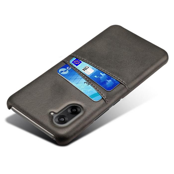 Bild 4, OnePlus Nord CE5 Läderbelagt Skal Med Kortfack Svart