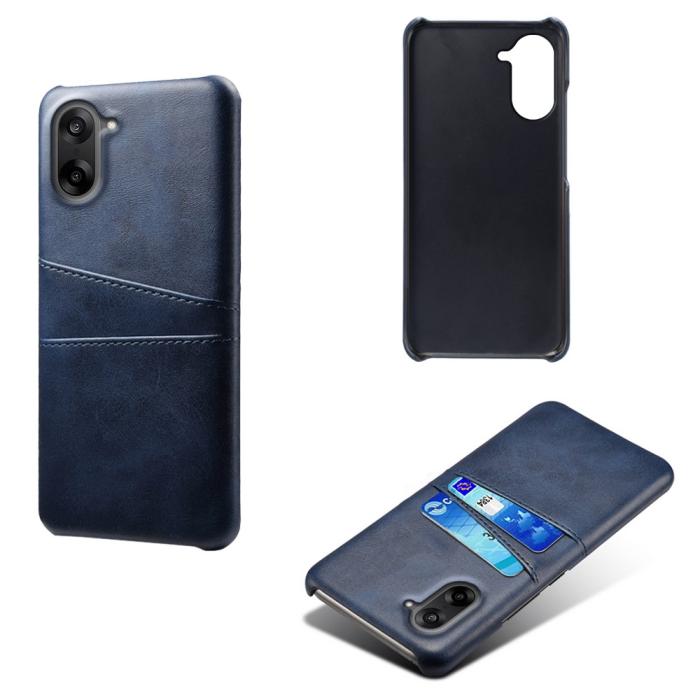 Bild 2, OnePlus Nord CE5 Läderbelagt Skal Med Kortfack Blå