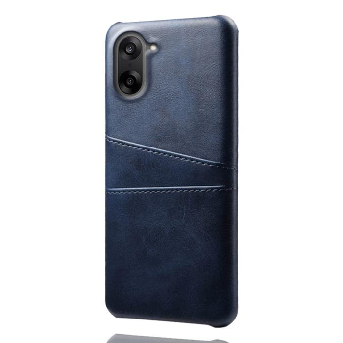 Bild 3, OnePlus Nord CE5 Läderbelagt Skal Med Kortfack Blå