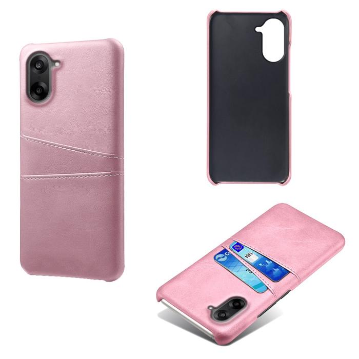 Bild 2, OnePlus Nord CE5 Läderbelagt Skal Med Kortfack Roséguld