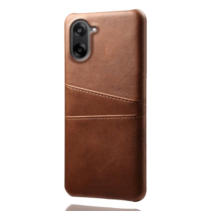 Bild 3, OnePlus Nord CE5 Läderbelagt Skal Med Kortfack Brun