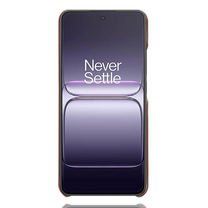 Bild 5, OnePlus Nord CE5 Läderbelagt Skal Med Kortfack Brun