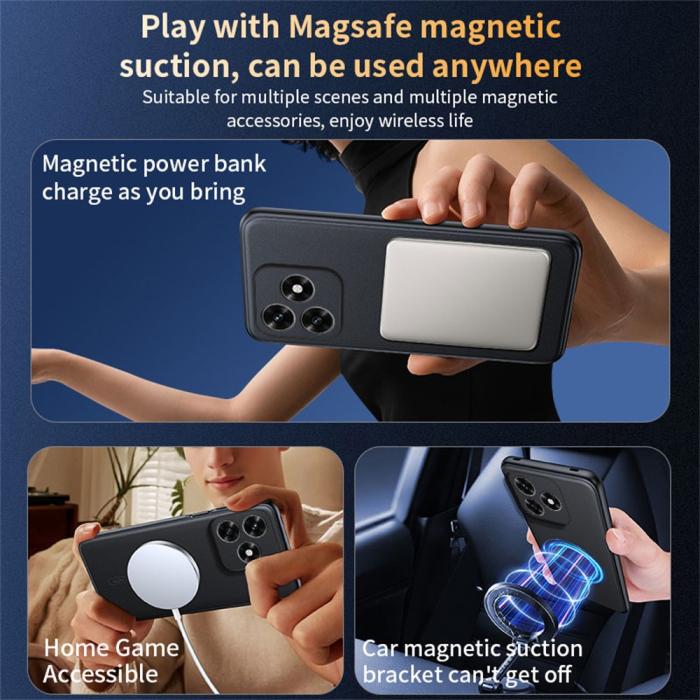 Bild 4, Honor X5c Plus Skal MagSafe Läder Svart