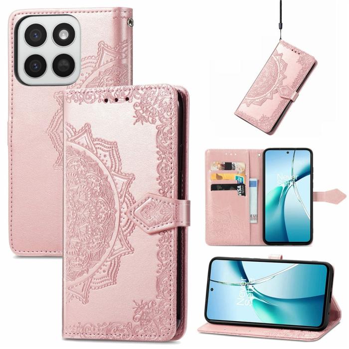 Bild 4, Honor 400 Smart Fodral Mandala Läder Roséguld