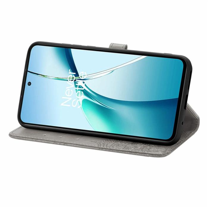 Bild 3, Honor 400 Smart Fodral Mandala Läder Grå