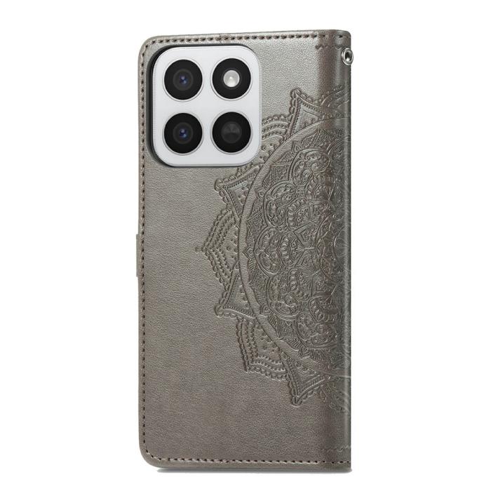 Bild 6, Honor 400 Smart Fodral Mandala Läder Grå