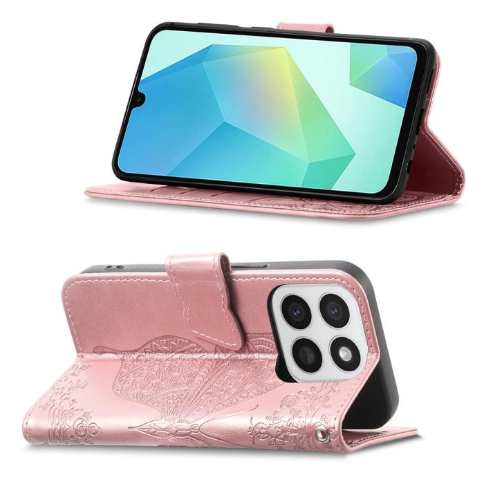 Bild 3, Honor 400 Smart Fodral Med Fjäril Tryck Roséguld