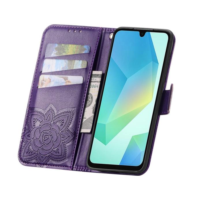 Bild 2, Honor 400 Smart Fodral Med Fjäril Tryck Mörk Lila
