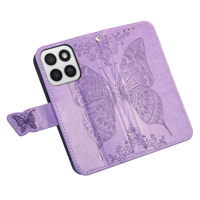 Bild 4, Honor 400 Smart Fodral Med Fjäril Tryck Lila