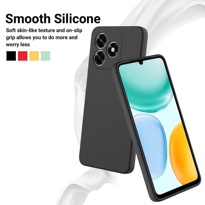 Bild 3, Honor X5c Plus Skal Liquid Silikon Svart