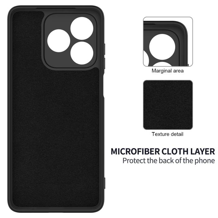 Bild 6, Honor X5c Plus Skal Liquid Silikon Svart