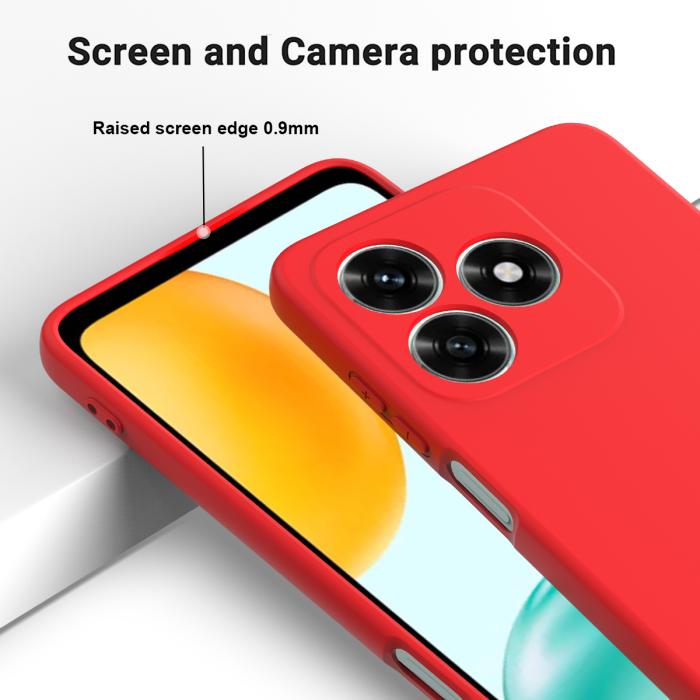 Bild 4, Honor X5c Plus Skal Liquid Silikon Röd