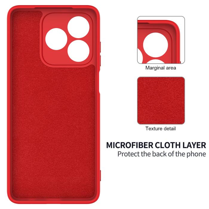 Bild 6, Honor X5c Plus Skal Liquid Silikon Röd