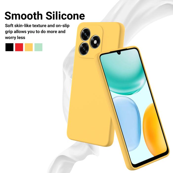 Bild 3, Honor X5c Plus Skal Liquid Silikon Gul