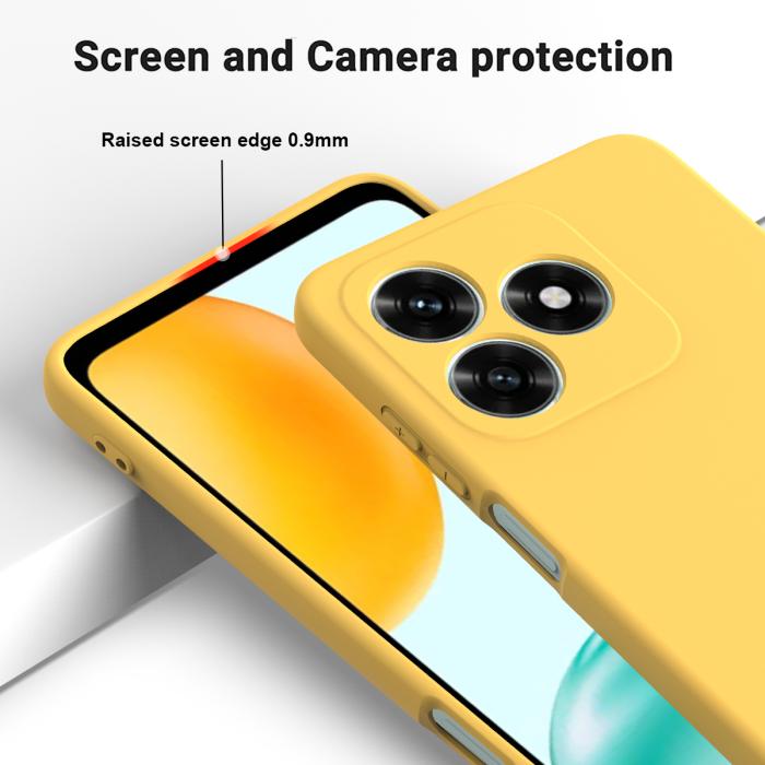 Bild 4, Honor X5c Plus Skal Liquid Silikon Gul