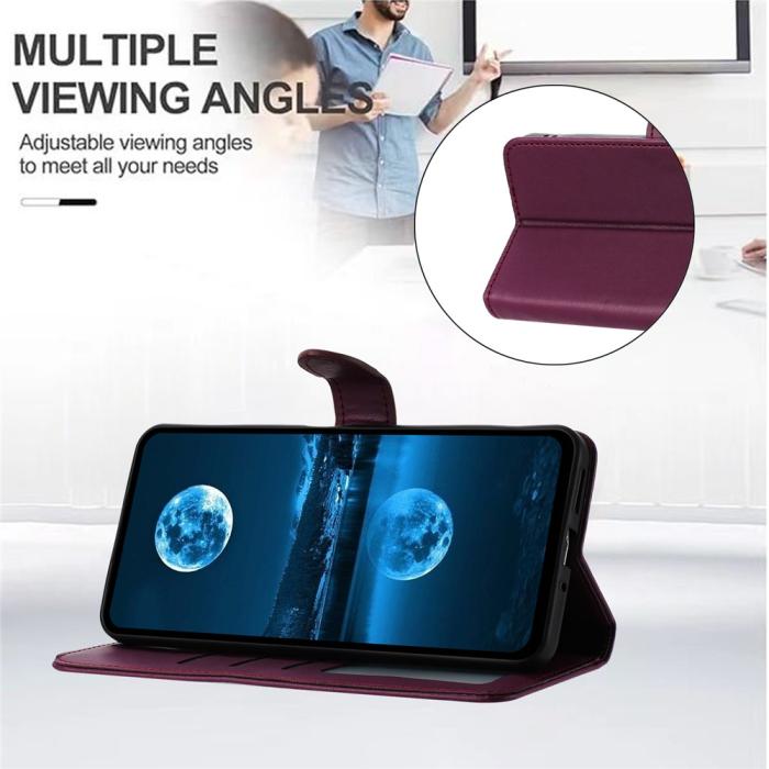 Bild 3, Honor X5c Plus Plånboksfodral Läder Lila