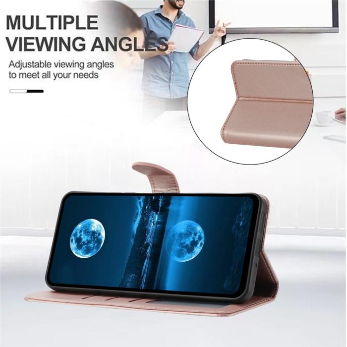 Bild 3, Honor X5c Plus Plånboksfodral Läder Roséguld