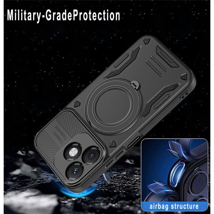 Bild 5, Honor X5c Plus Skal MagSafe Kickstand Svart