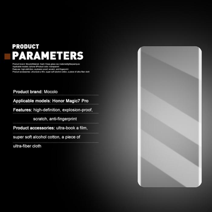 Bild 6, MOCOLO Honor Magic7 Pro Skärmskydd Heltäckande Härdat Glas