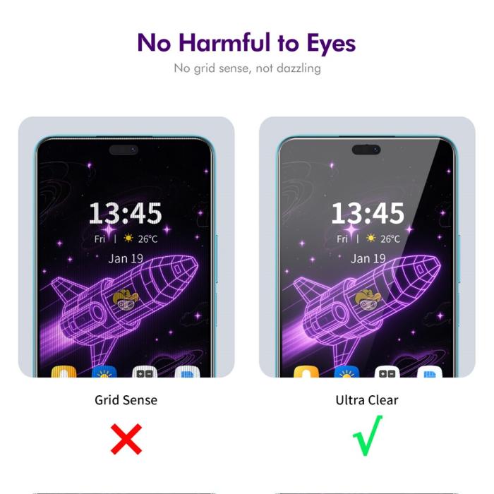 Bild 5, ENKAY Honor 400 Lite Skärmskydd Heltäckande Privacy
