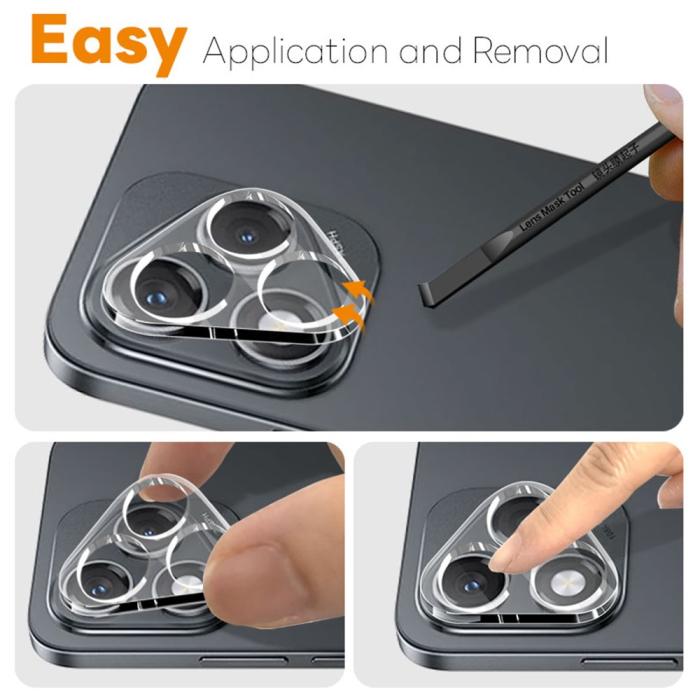 Bild 3, NORTHJO Honor 400 Lite 2-PACK Linsskydd Härdat Glas Transparent