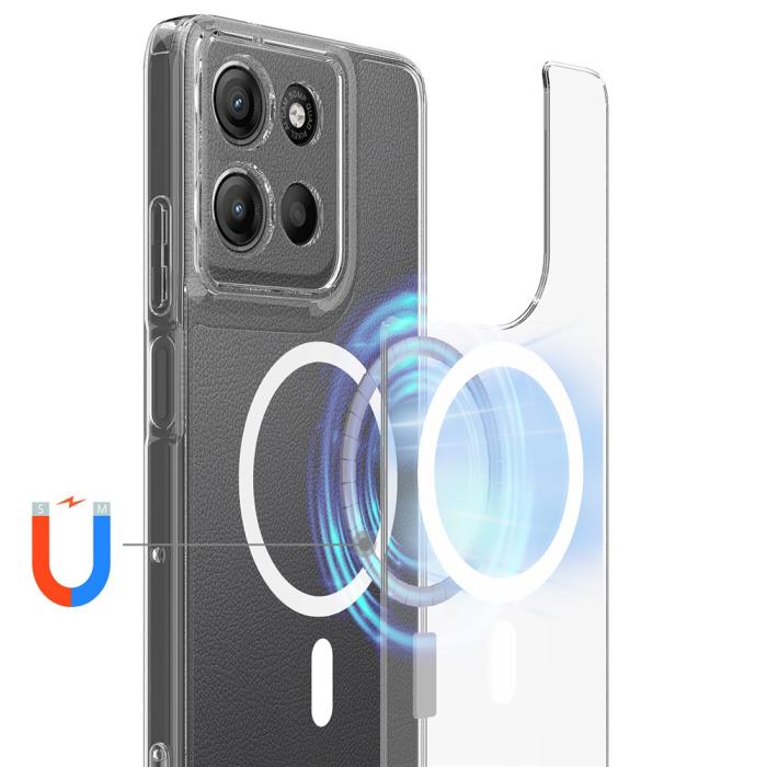 Bild 2, Motorola Moto G15/G15 Power Skal MagSafe Hybrid Transparent