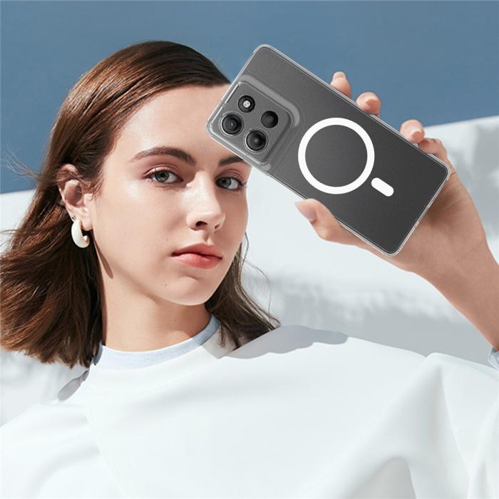 Bild 3, Motorola Moto G15/G15 Power Skal MagSafe Hybrid Transparent