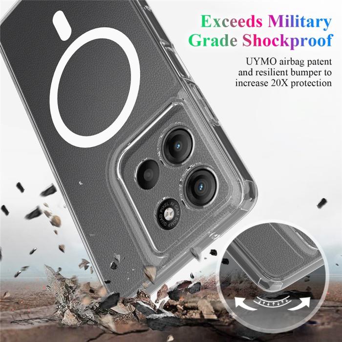 Bild 6, Motorola Moto G15/G15 Power Skal MagSafe Hybrid Transparent